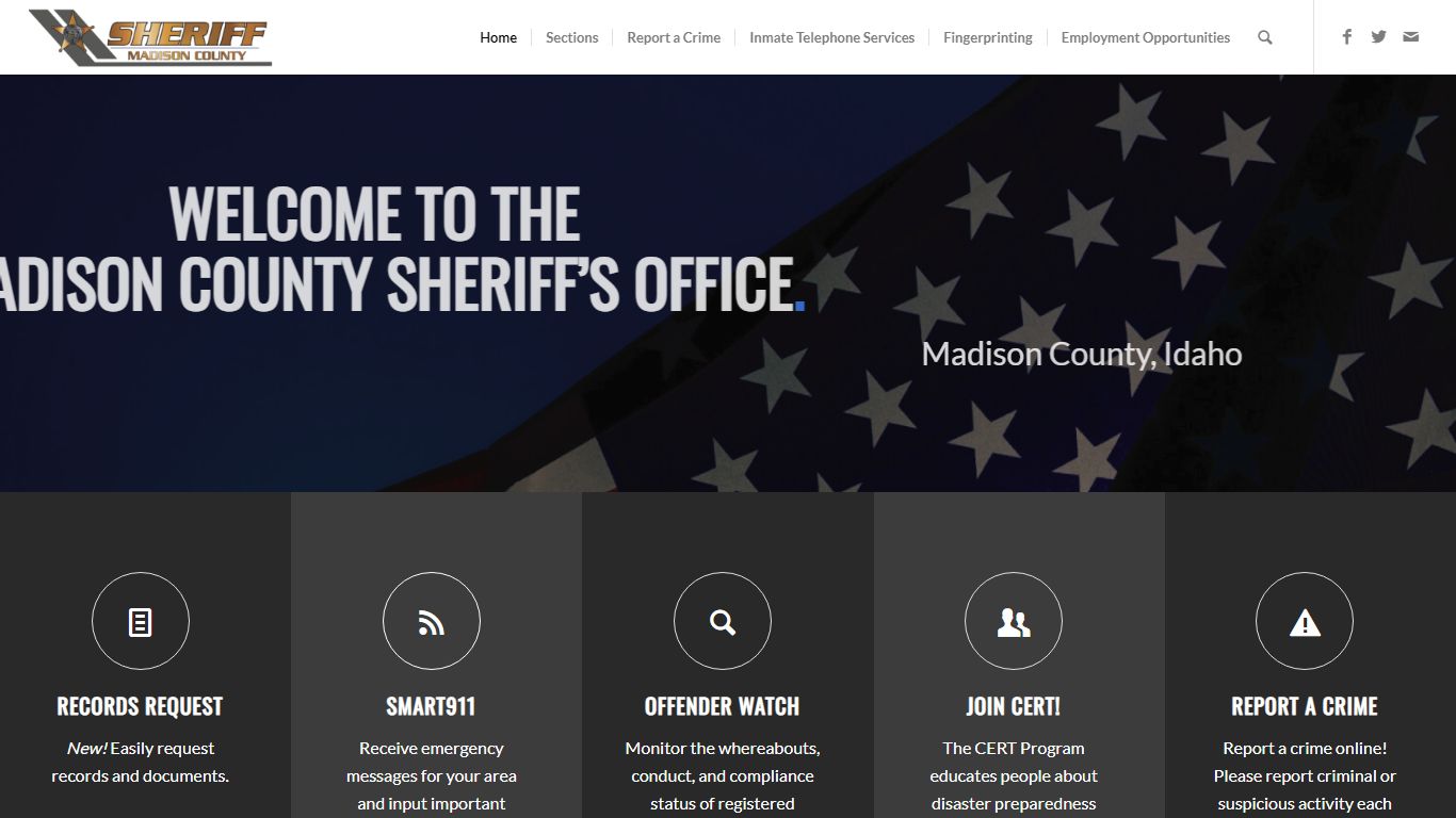 Home | Madison County Sheriff's Office | Rexburg, Idaho